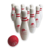 Набір для боулінгу Ten-Pin Bowling Soft: 10 м'яких кеглів і м'яч