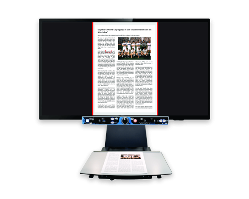 KOBA Vision Vocatex Plus — видеоувеличитель, который читает вслух целую страницу A4