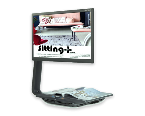Optelec ClearView C HD 24 — стационарный видеоувеличитель с беспроводной панелью