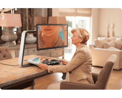 Optelec ClearView C HD 24 — стационарный видеоувеличитель с беспроводной панелью