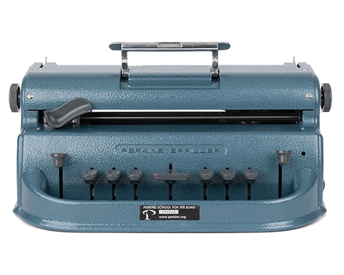 Механическая пишущая машинка шрифтом Брайля Large Cell Perkins Brailler