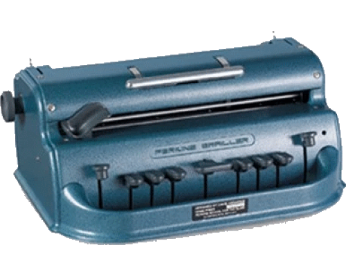 Механическая пишущая машинка шрифтом Брайля Perkins Brailler