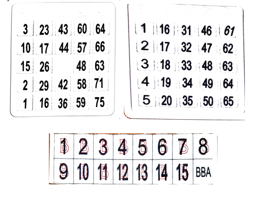 Набор для игры в Бинго с тактильными обозначениями для слепых
