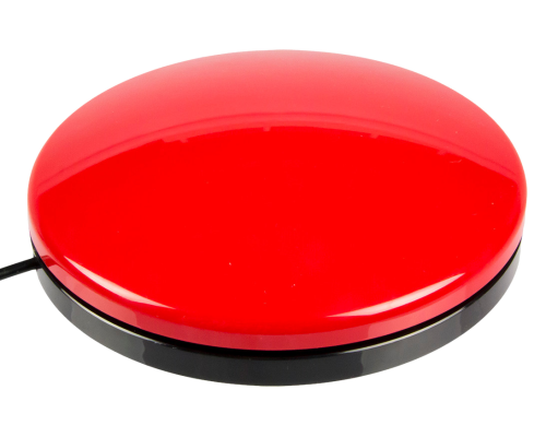 Big Buddy Button — большая плоская кнопка 11,5 см для ладони, кулака или локтя