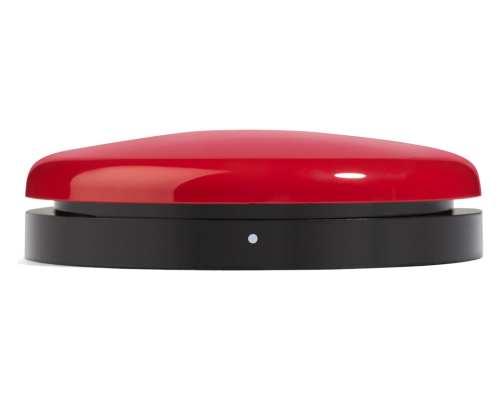 Buddy Button IC — прочная низкая кнопка 6,4 см со сменными крышками пяти цветов