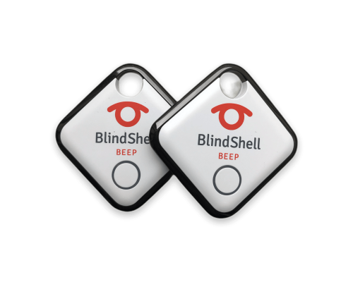 Два звуковых брелока BlindShell Beep — ищите ключи и сумку с телефона BlindShell