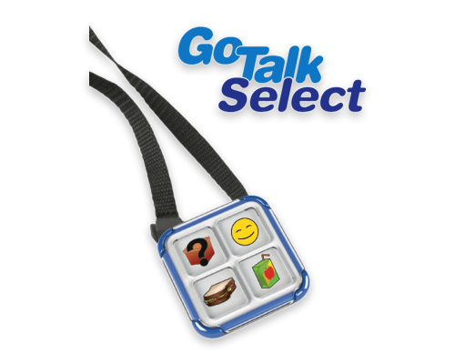 GoTalk Select — карманный коммуникатор на 12 сообщений с клипсой и шнурком