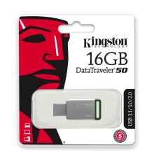 Флешка Kingston DataTraveler 50 на 16 ГБ, USB 3.1
