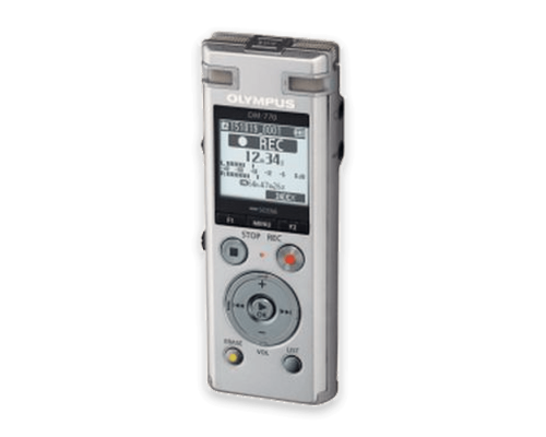 Olympus DM-770 — цифровой диктофон с голосовым гидом и рельефными кнопками